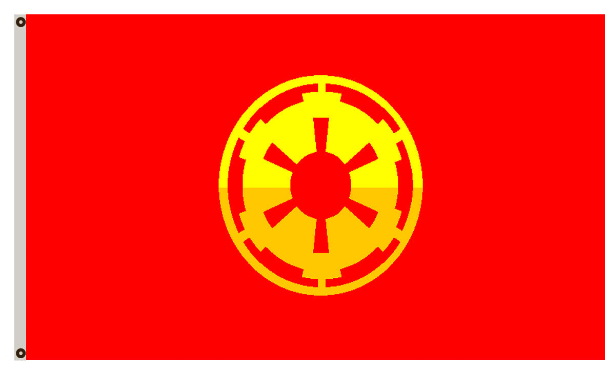 Fyon Star Wars Star Trek fans banner New Galactic Empire flag