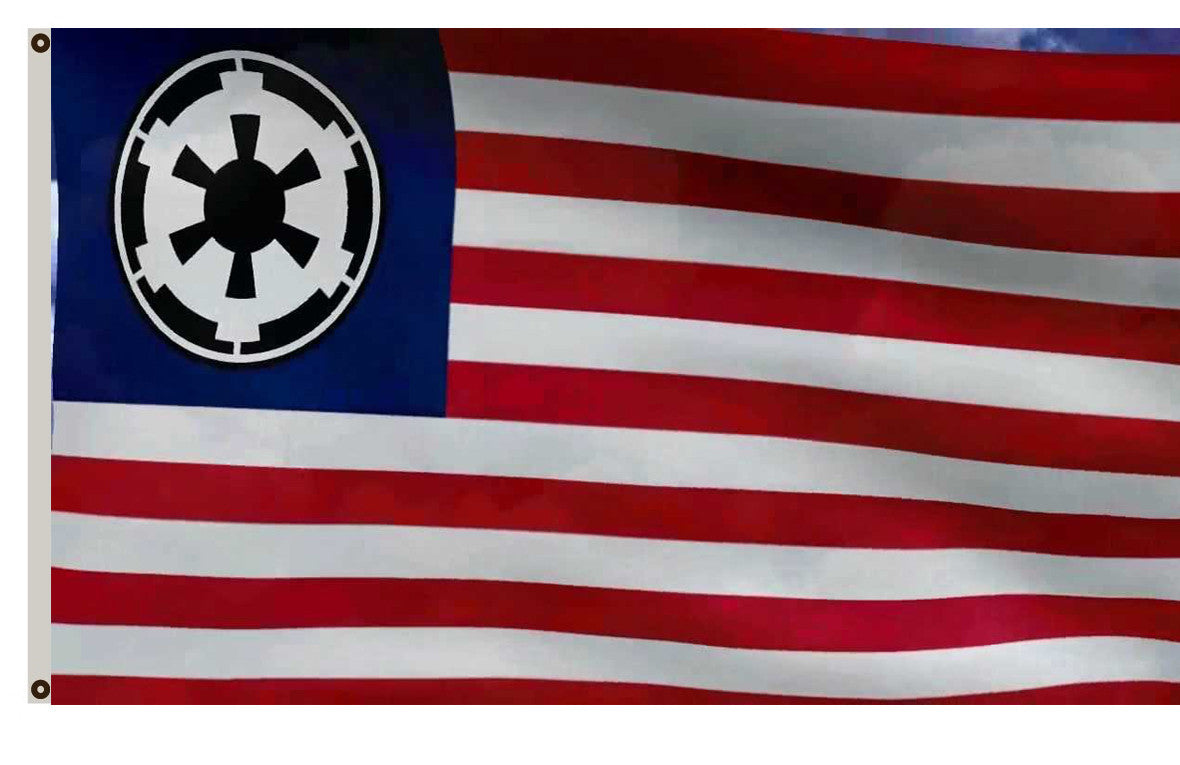 Fyon Star Wars Star Trek fans banner New Galactic Empire flag