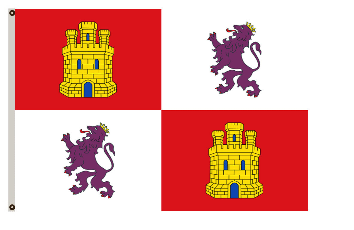 Arms banner Subdivision Castile and León flag