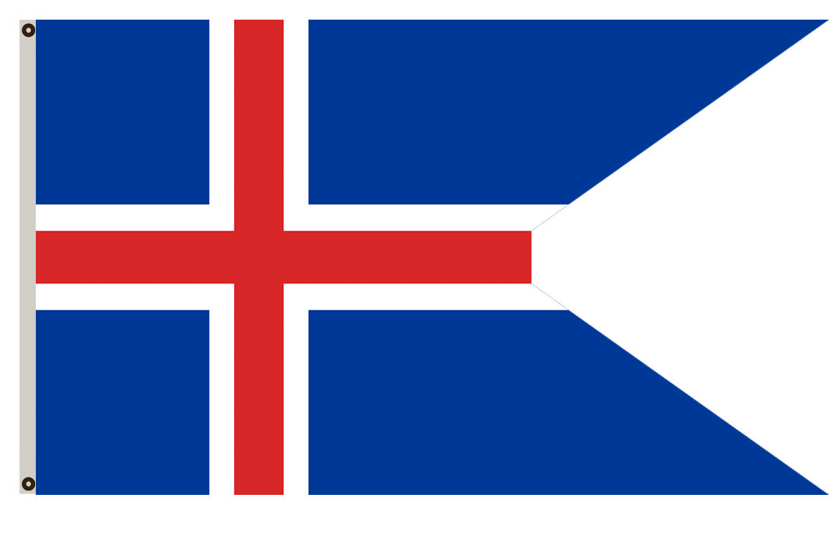 Fyon State Flag of Iceland banner