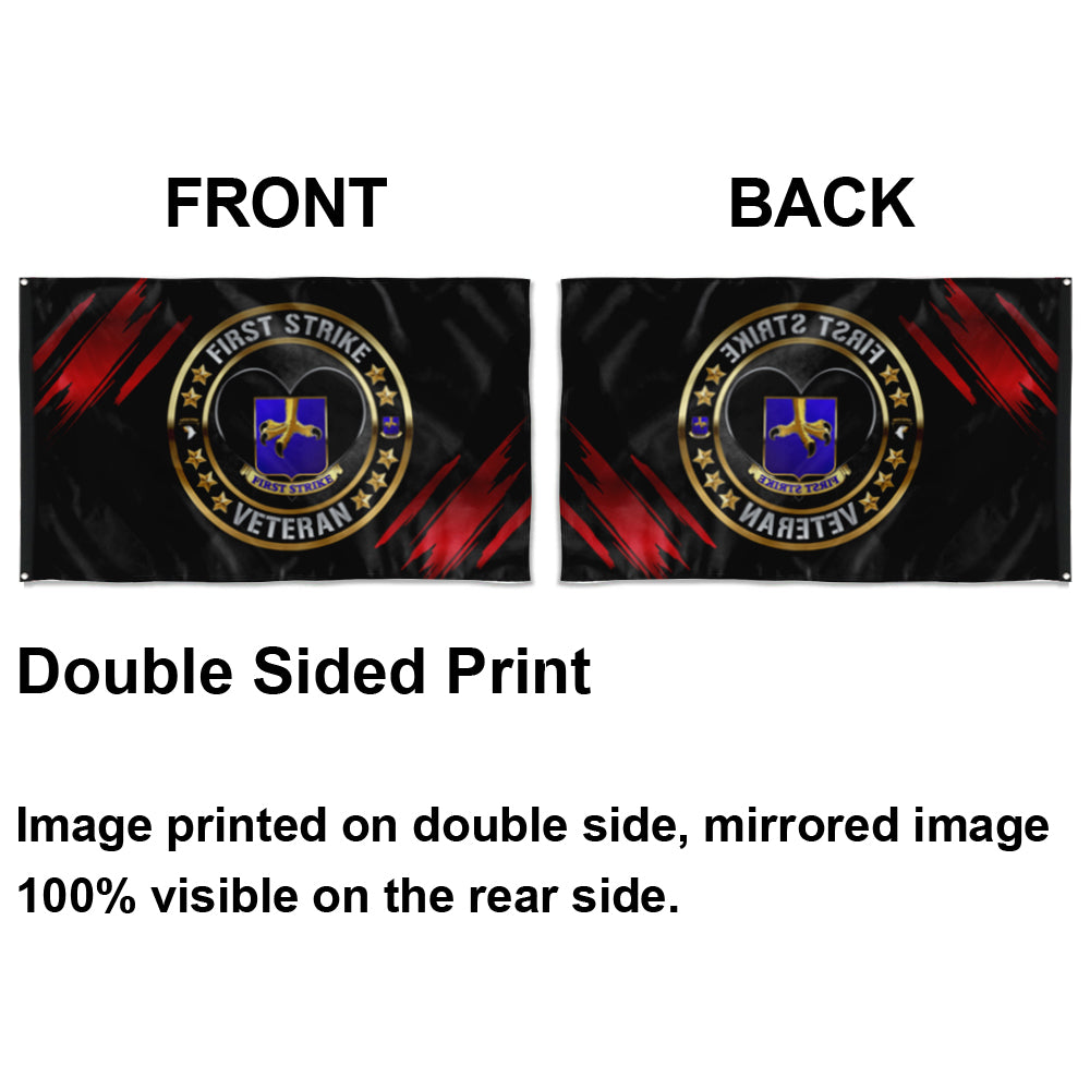 Fyon First Strike Veteran Flag Indoor and outdoor banner