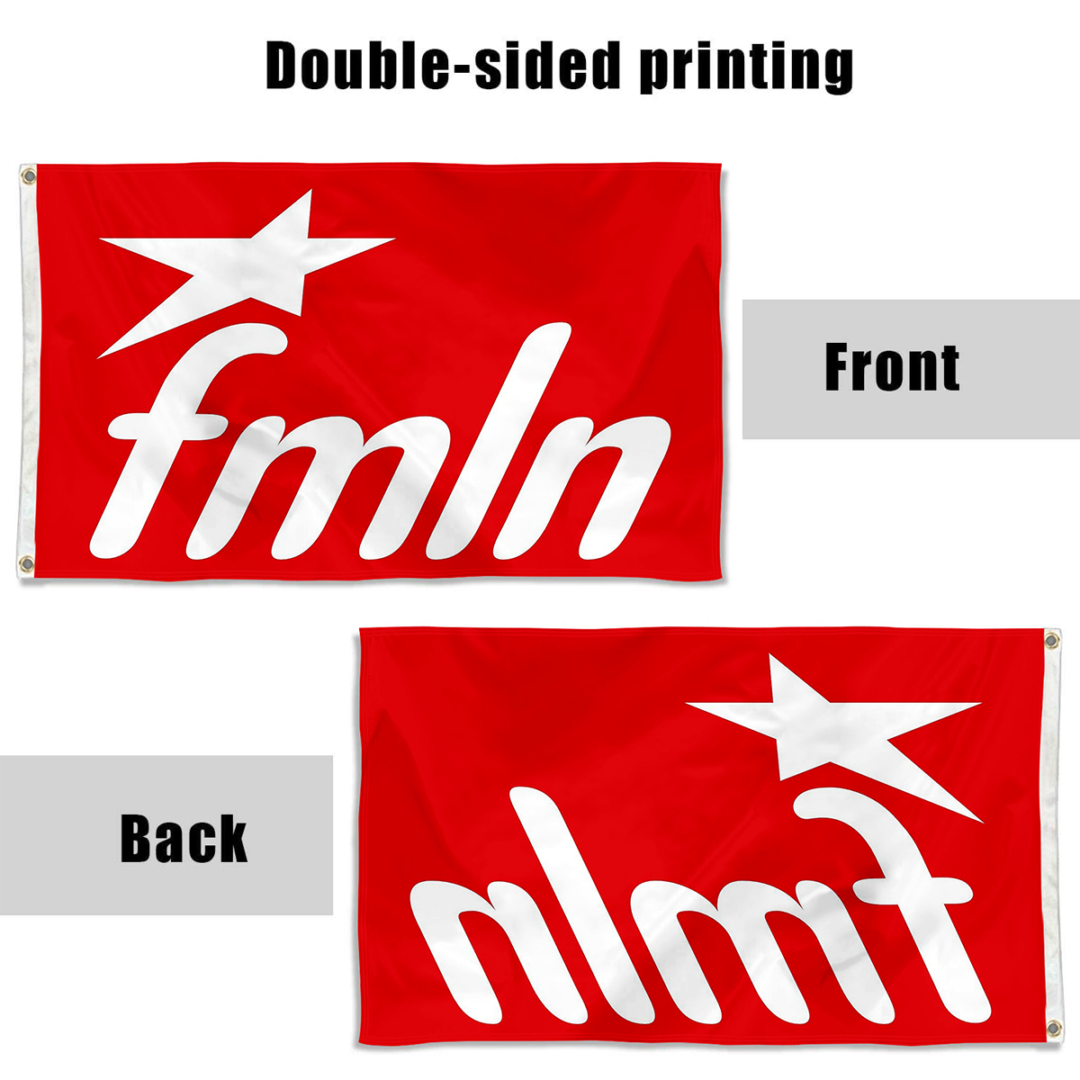 Fyon FMLN Oficial 2017 flag Indoor and outdoor banner