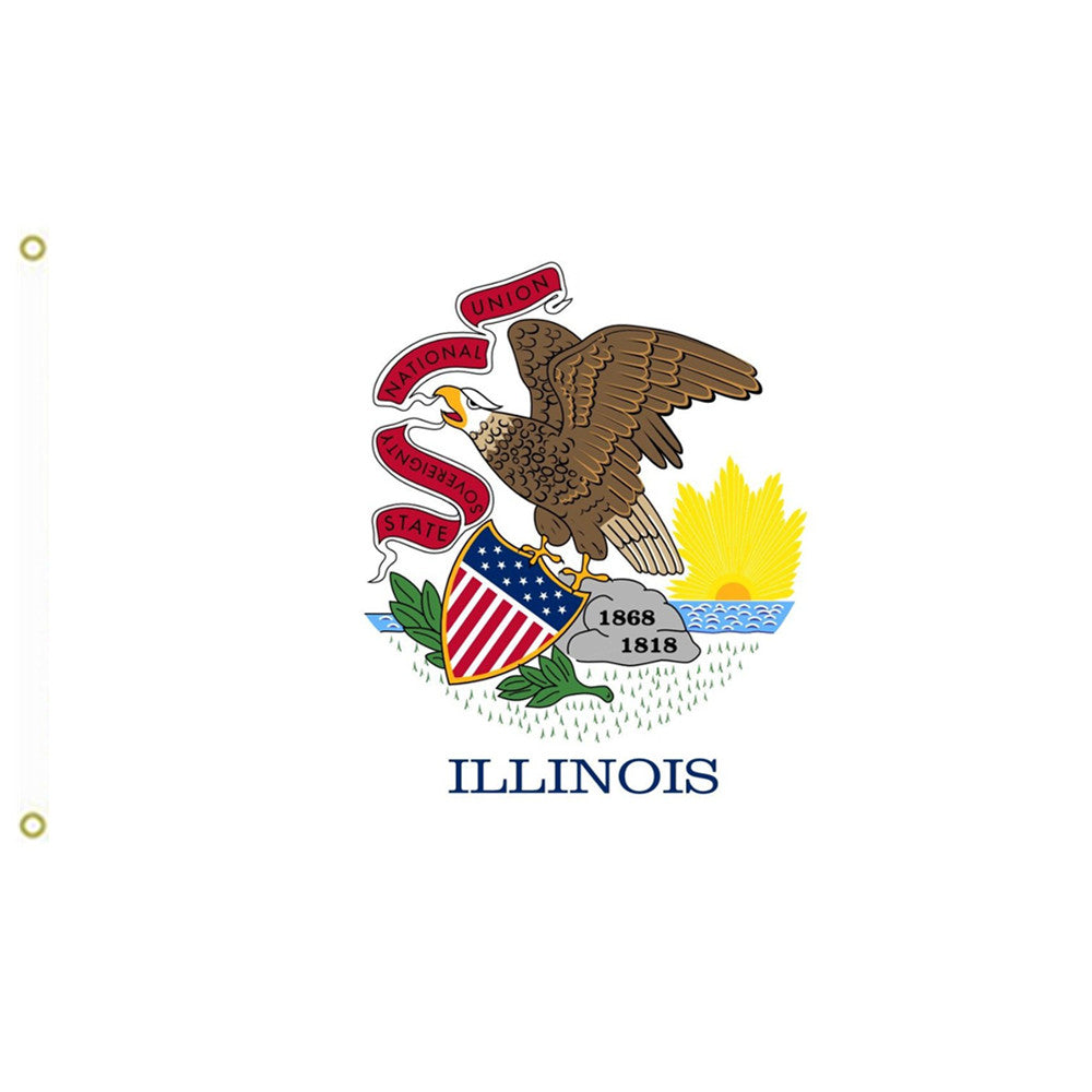 Fyon Illinois Flag indoor and outdoor banner