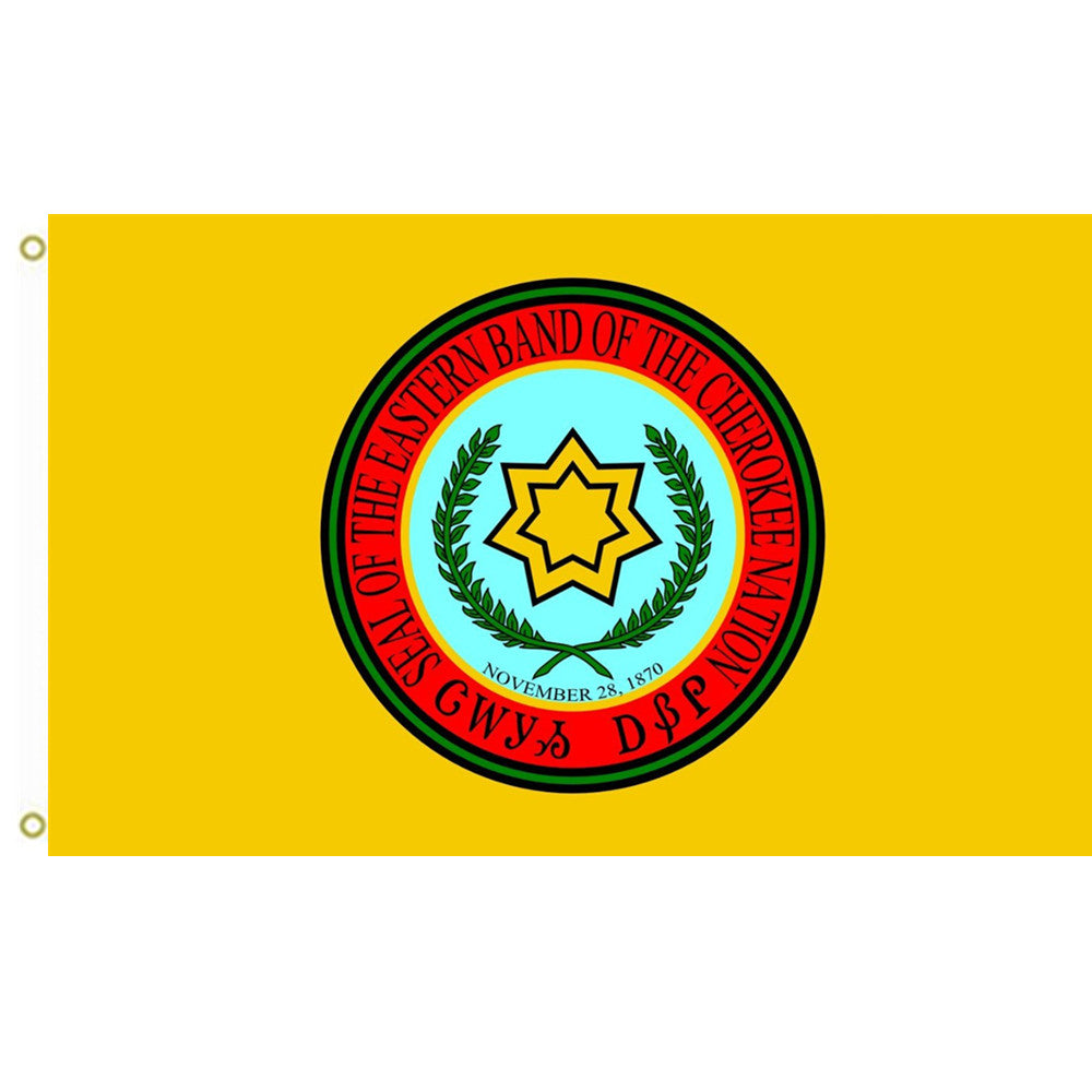 Fyon Eastern Band of Cherokee Indians flag Indoor and outdoor banner