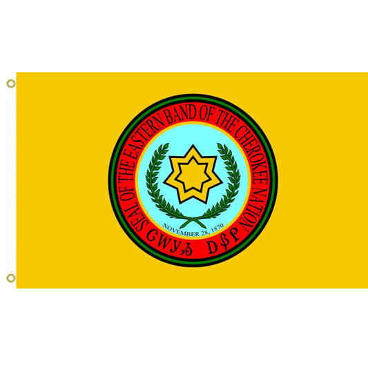 Fyon Eastern Band of Cherokee Indians flag Indoor and outdoor banner