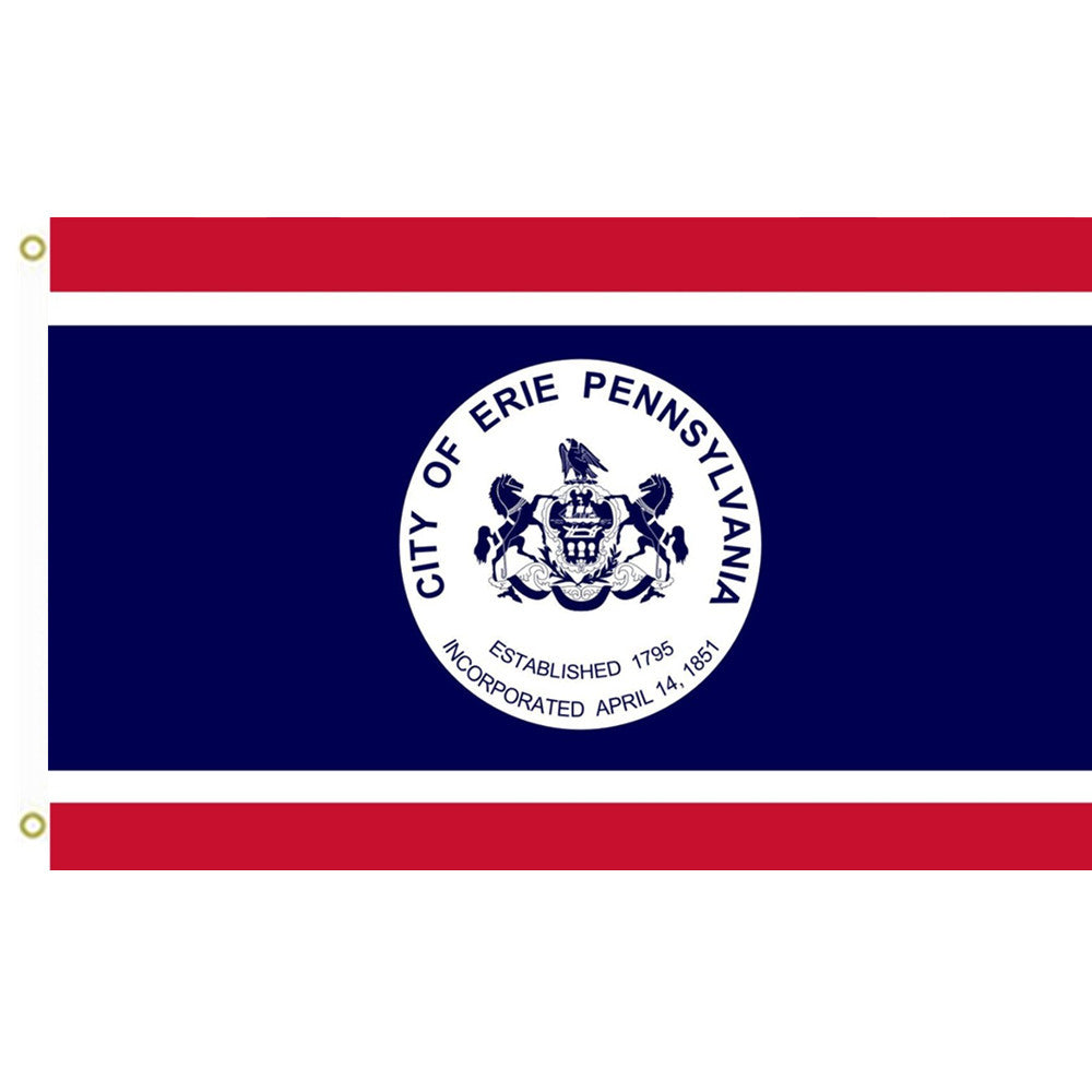 Fyon Erie, Pennsylvania Flag Indoor and outdoor banner
