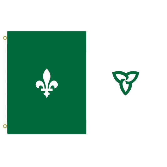 Fyon Franco-Ontarian Flag Ontario, Canada Indoor and outdoor banner