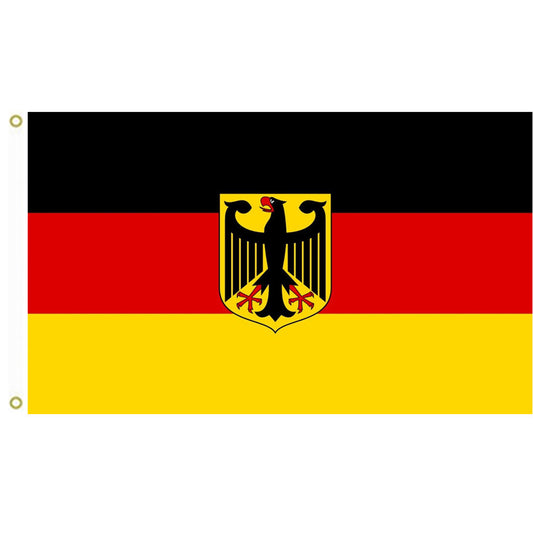 Fyon Germany unoff State flag with coat of arms instead of federal shield unofficial variant Flag Indoor and outdoor banner