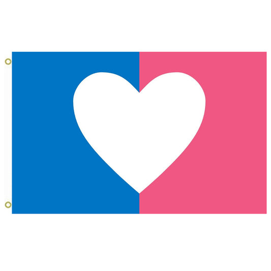 Fyon Heterosexual-idea flag One idea for a heterosexual straight identity Indoor and outdoor banner