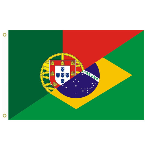 Fyon Portuguese language of Portugal-Brazil Flag Indoor and outdoor banner
