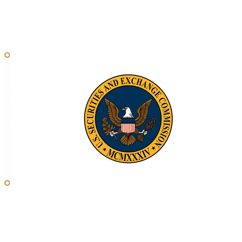 Fyon United States Securities and Exchange Commission Flag Indoor and outdoor banner