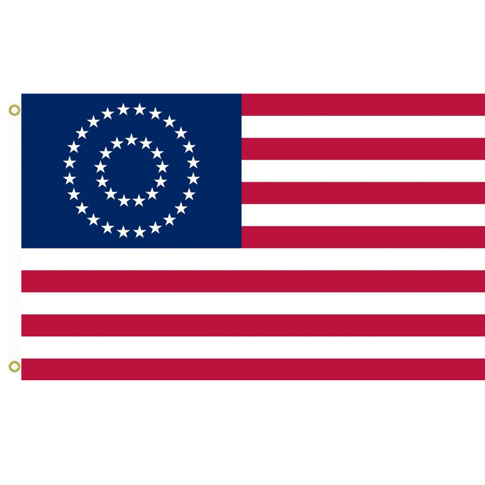 Fyon US 37 Star Medallion Centennial Flag Indoor and outdoor banner