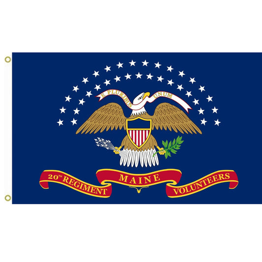 Fyon Used by the 20th Maine Regiment in the American Civil War Flag Indoor and outdoor banner