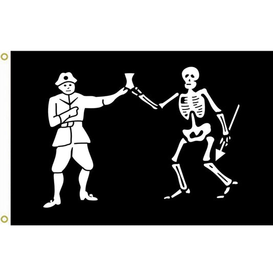 Fyon Pirate Bartholomew Roberts Flag Indoor and outdoor banner