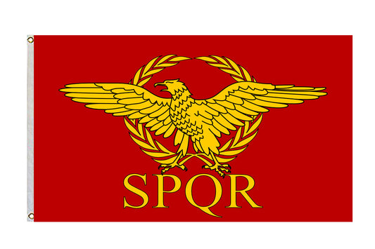 Fyon Roman Empire Senate and People of Rome Flag Indoor and outdoor banner