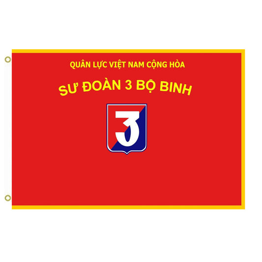 Fyon ARVN 3rd Infantry Division Flag Indoor and outdoor banner