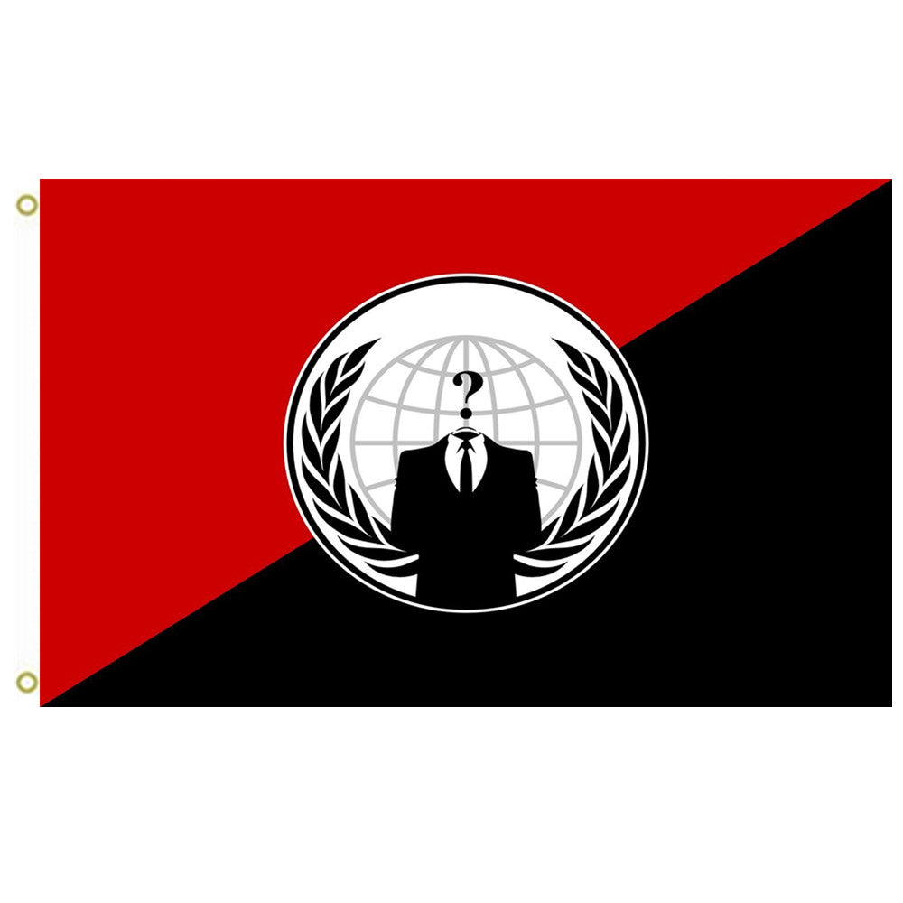 Fyon Anonymous Anarchist Alternative flag Indoor and outdoor banner
