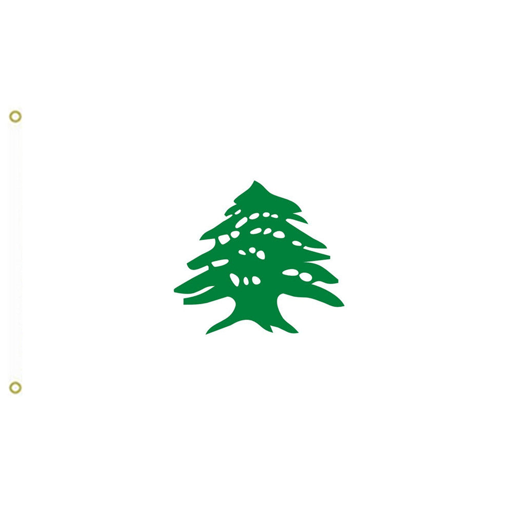 Fyon Cedar, Lebanon after the fall of the Ottoman empire Flag Indoor and outdoor banner
