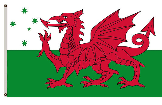 Fyon Australian Welsh heritage Flag Indoor and outdoor banner