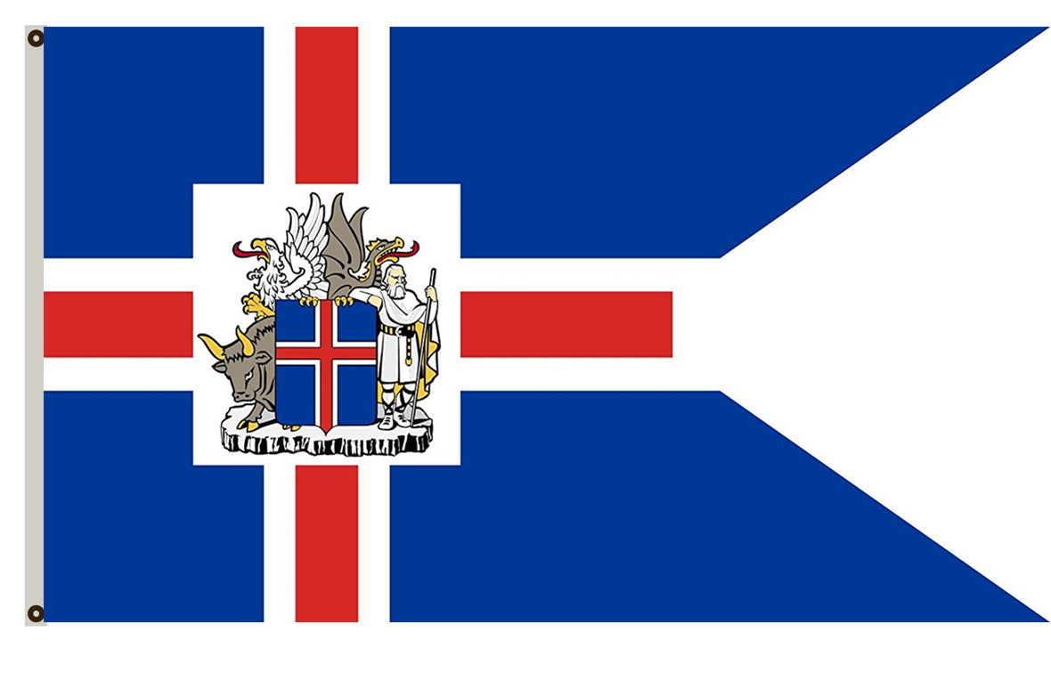 Fyon Icelandic Presidential Flag Indoor and outdoor banner