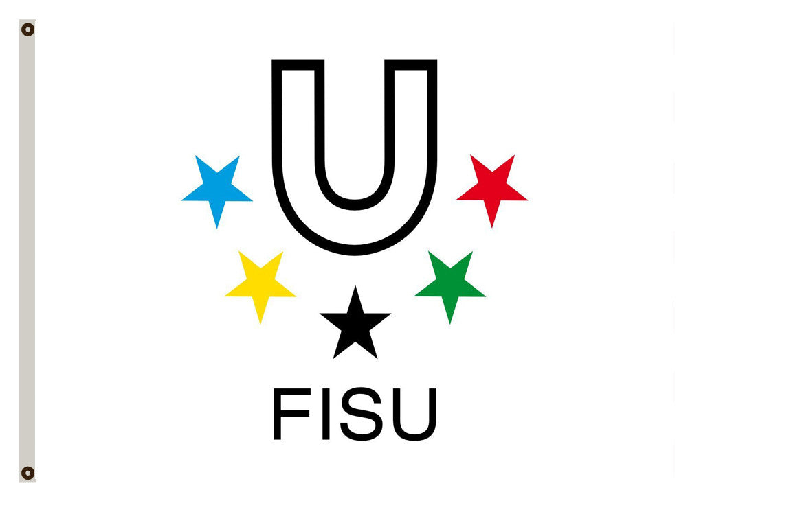 Fyon nowadays heute FISU obecnie Flag Indoor and outdoor banner