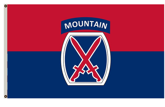 Fyon United States Army 10th Mountain Division Flag Indoor and outdoor banner