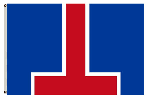 Fyon The Þórsfrónvé with the hammer of Thor as symbol for High Icelandic Flag Indoor and outdoor banner