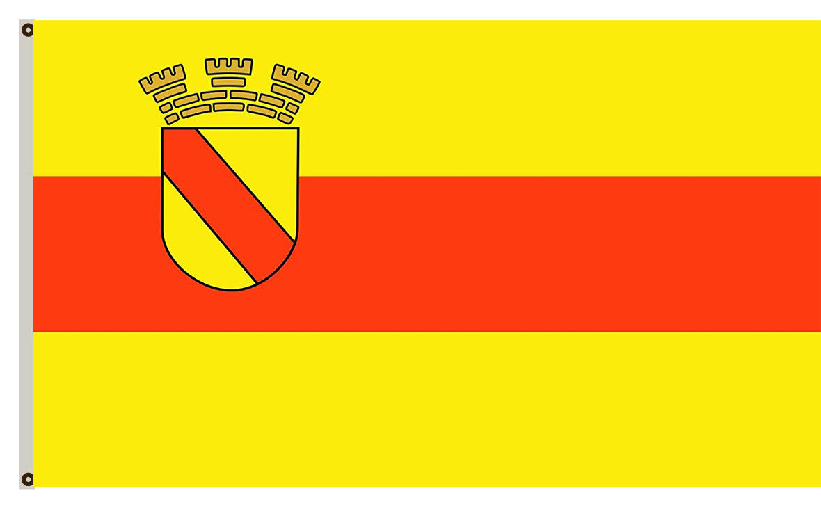 Baden-Baden (Nördlicher Schwarzwald) portrait flag Indoor and outdoor banner