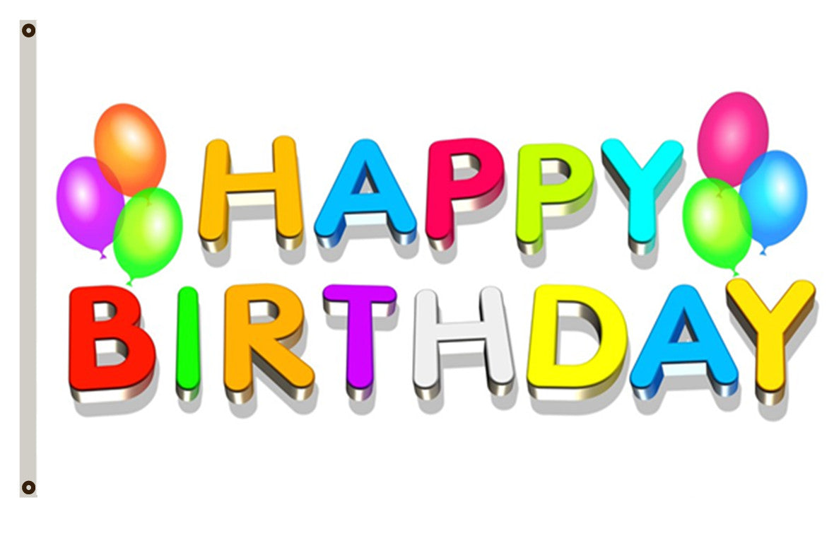 Happy Birthday Flag Party Flag Indoor and outdoor banner