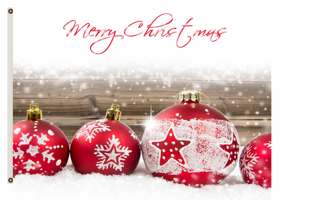 Merry Christmas Balls Flag Party Flag Indoor and outdoor banner