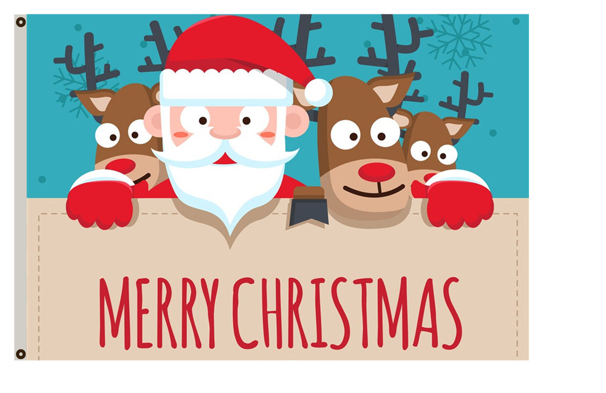 Merry Christmas Father Flag Santa Claus Flag Indoor and outdoor banner