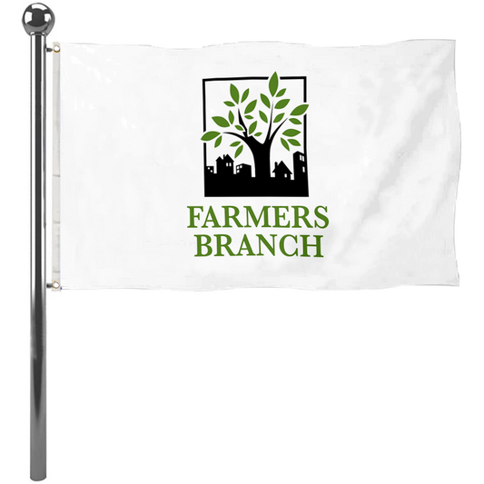 Fyon Farmers branch, Texas flag Banner