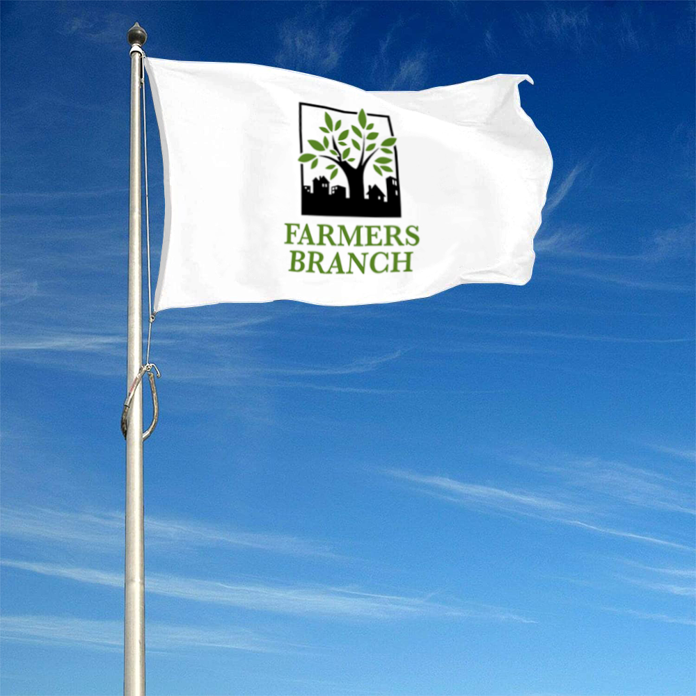 Fyon Farmers branch, Texas flag Banner