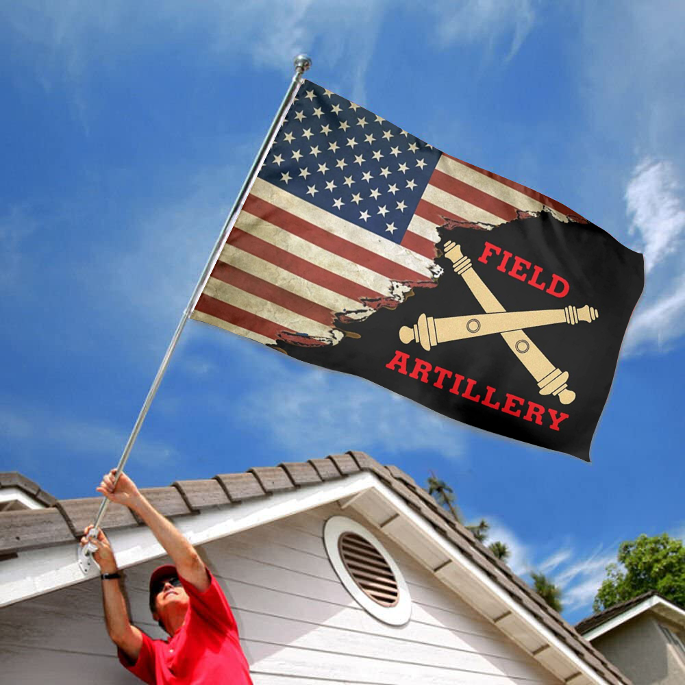 Fyon Field Artillery Crossed Cannons Flag Indoor and outdoor banner 224095