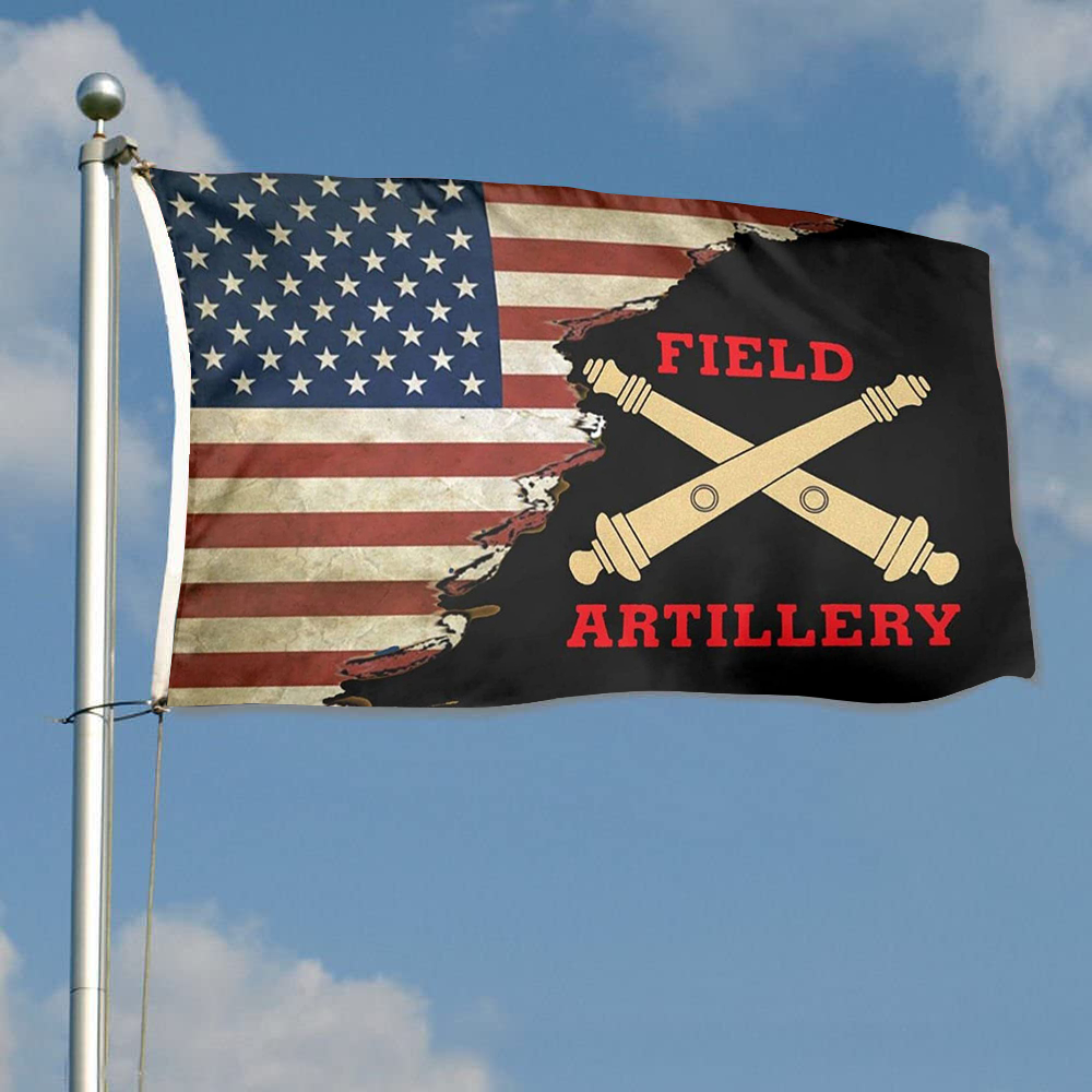 Fyon Field Artillery Crossed Cannons Flag Indoor and outdoor banner 224095