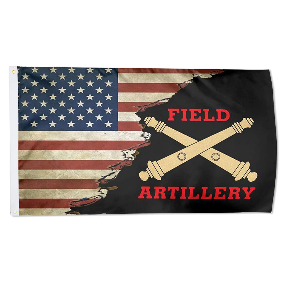 Fyon Field Artillery Crossed Cannons Flag Indoor and outdoor banner 224095