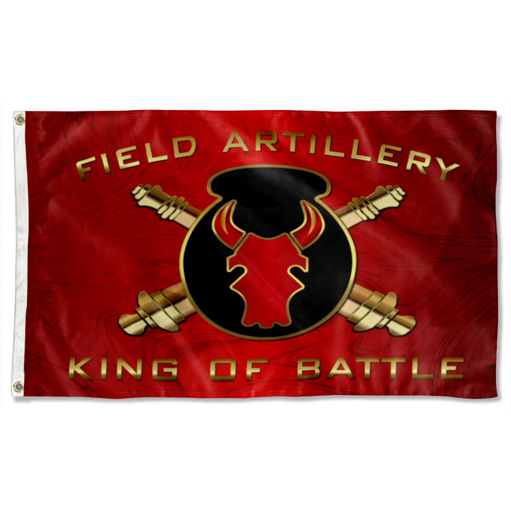 Fyon Field Artillery King of Battle Flag Indoor and outdoor banner