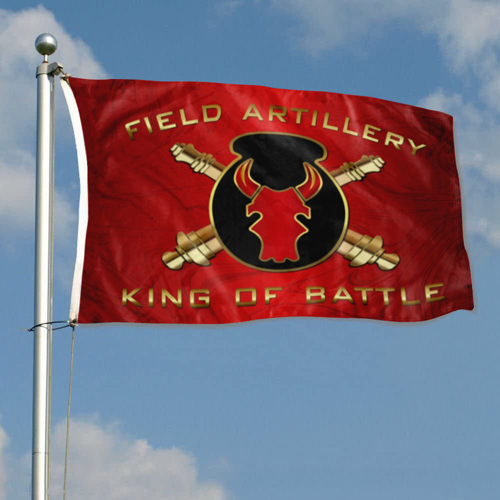 Fyon Field Artillery King of Battle Flag Indoor and outdoor banner