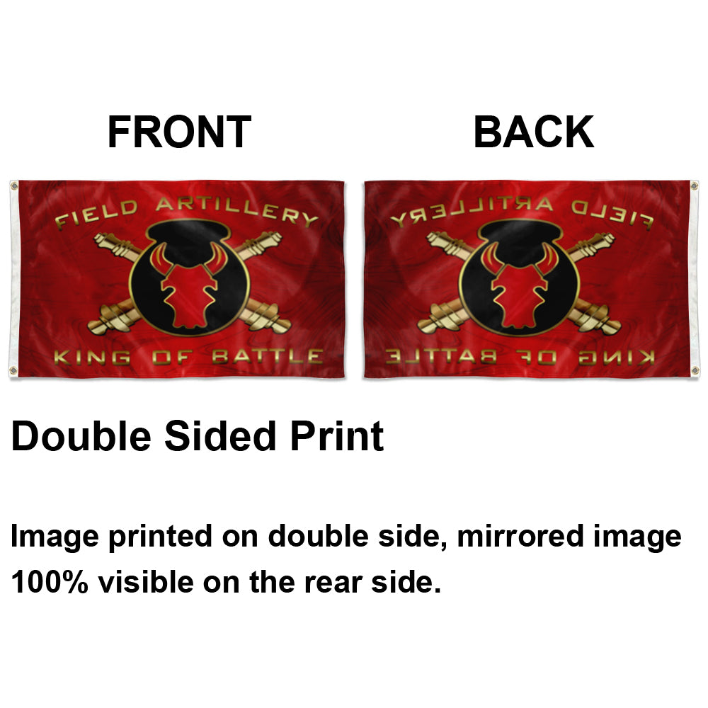 Fyon Field Artillery King of Battle Flag Indoor and outdoor banner