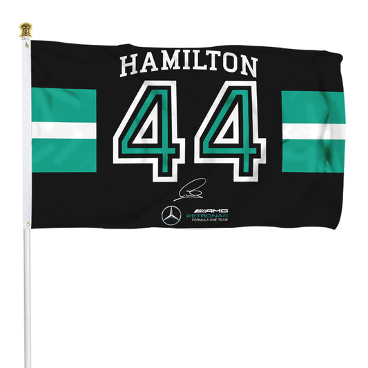 Fyon Formula one F1 Lewis Hamilton #44 Flag Banner