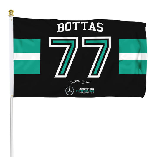 Fyon Formula one F1 Valtteri Bottas #77 Flag Banner
