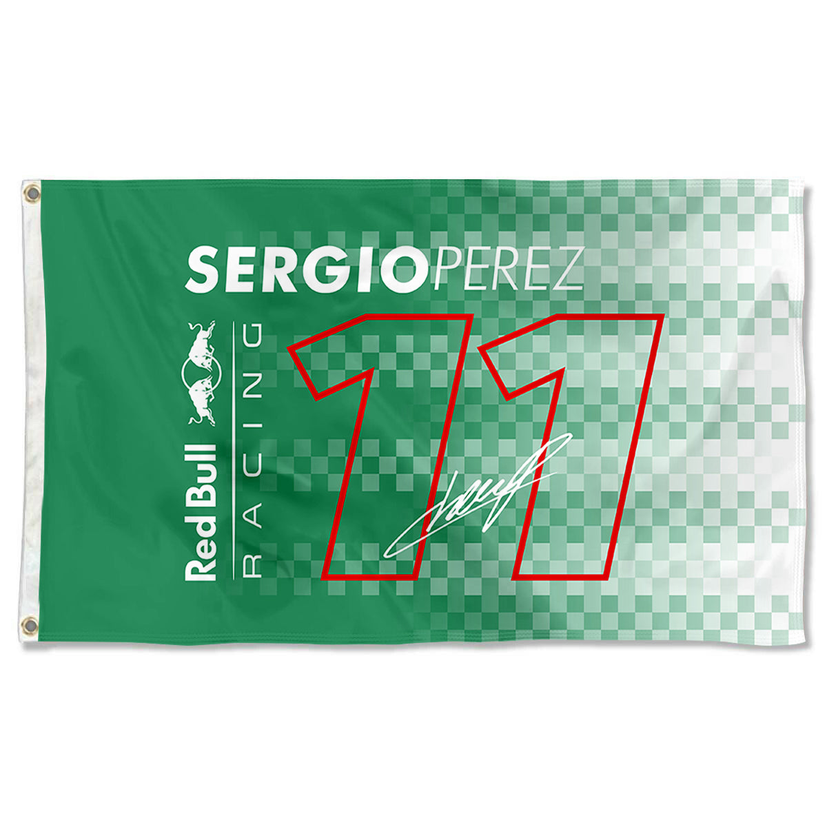 Fyon Formula one Sergio Perez 11# Racing Flag Indoor and Outdoor Banner