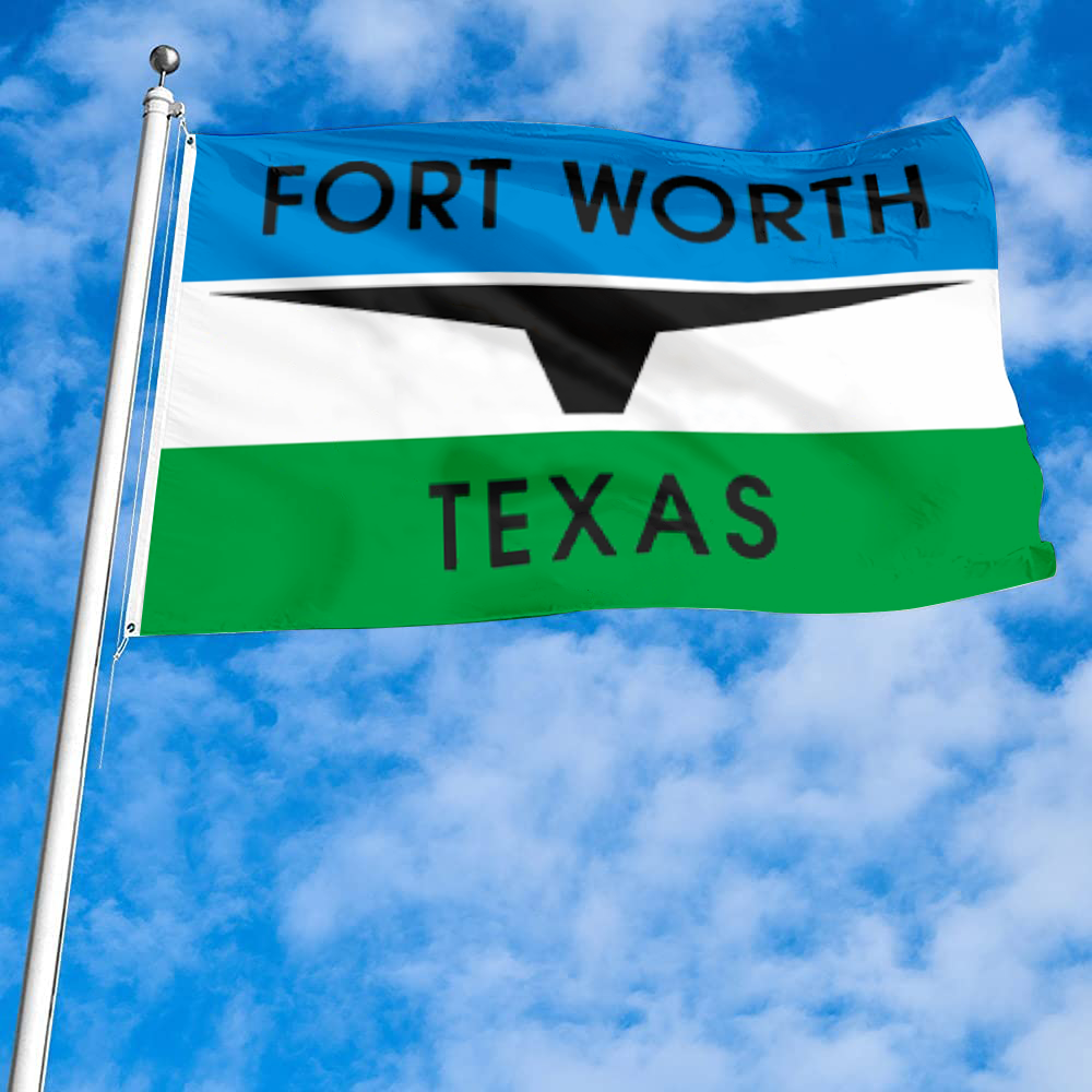Fyon Fort Worth, Texas flag (1968–2004) Banner
