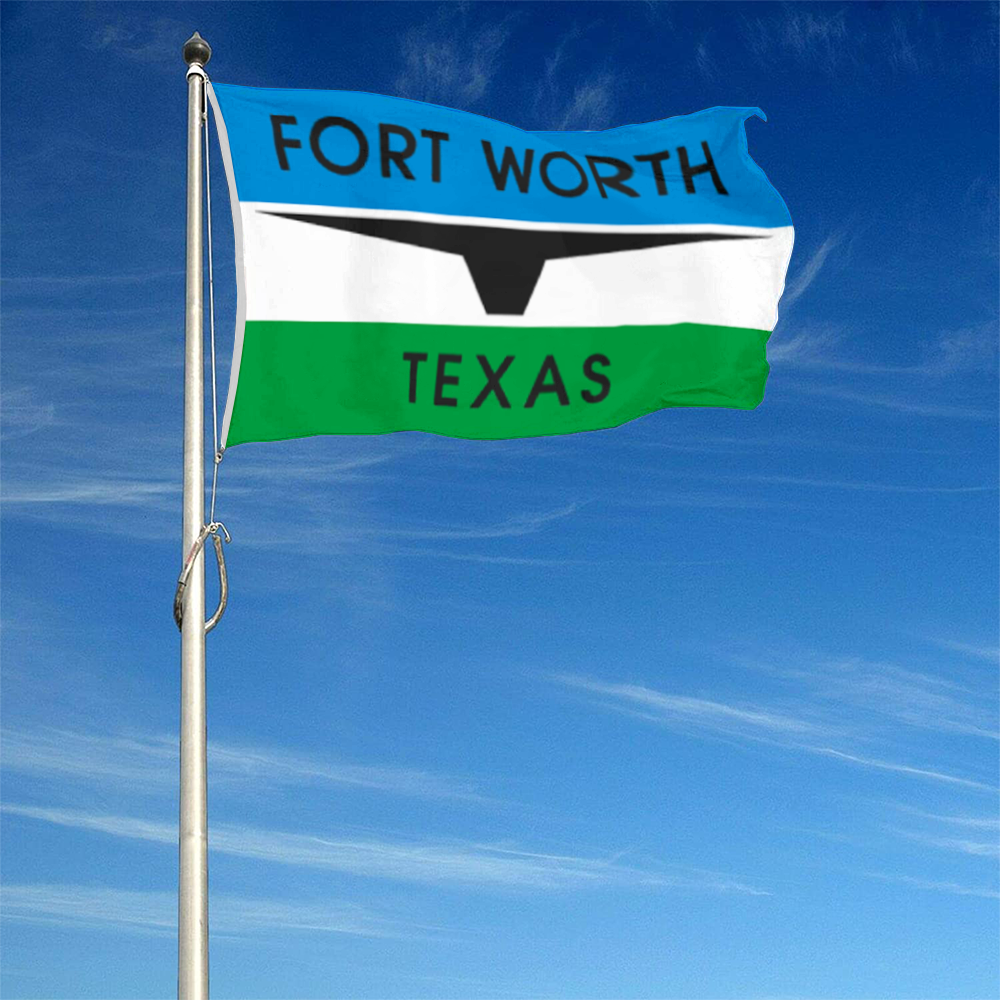 Fyon Fort Worth, Texas flag (1968–2004) Banner