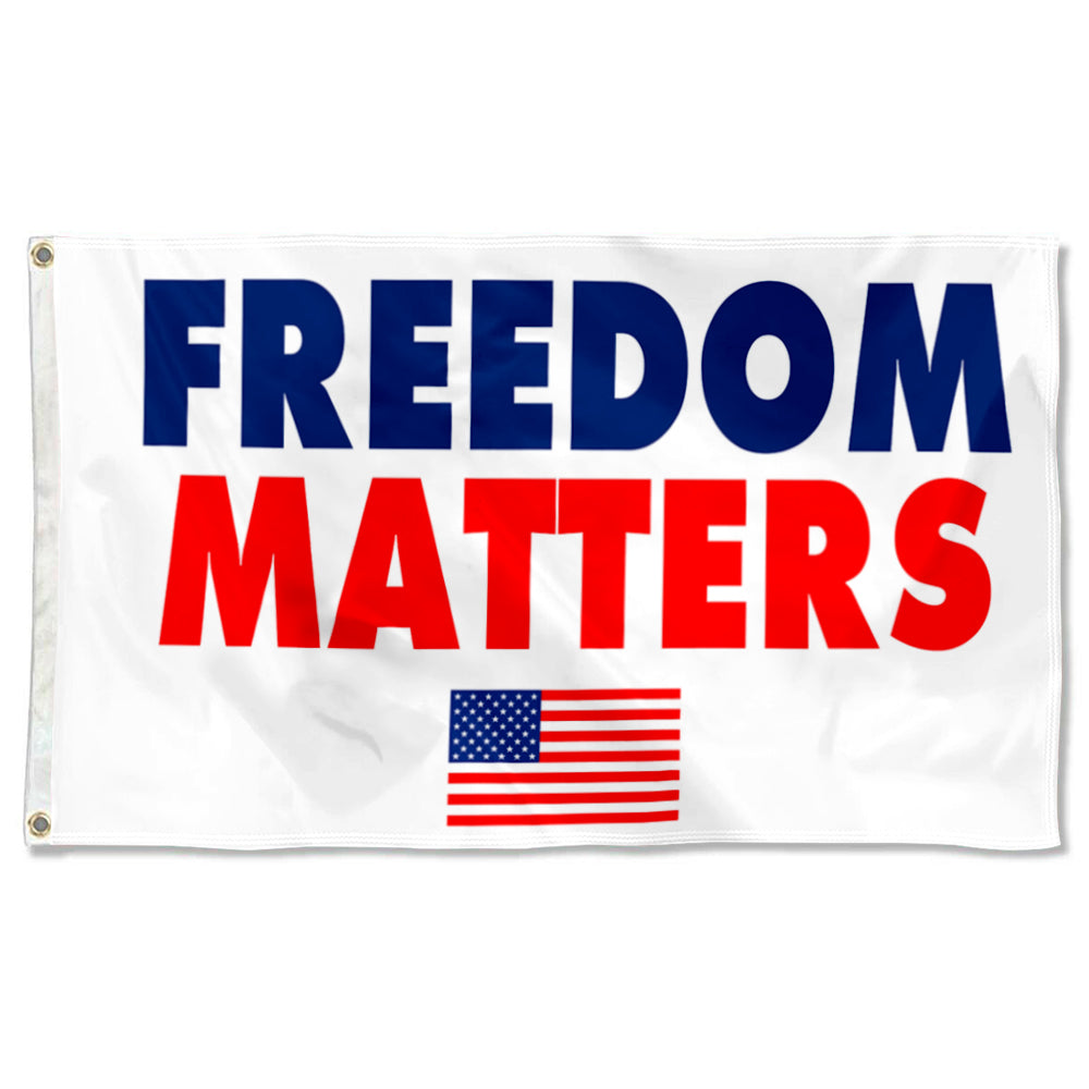 Fyon Freedom Matters Flag Indoor and Outdoor Banner