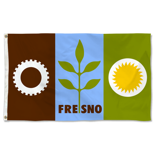 Fyon Fresno, California Flag Banner