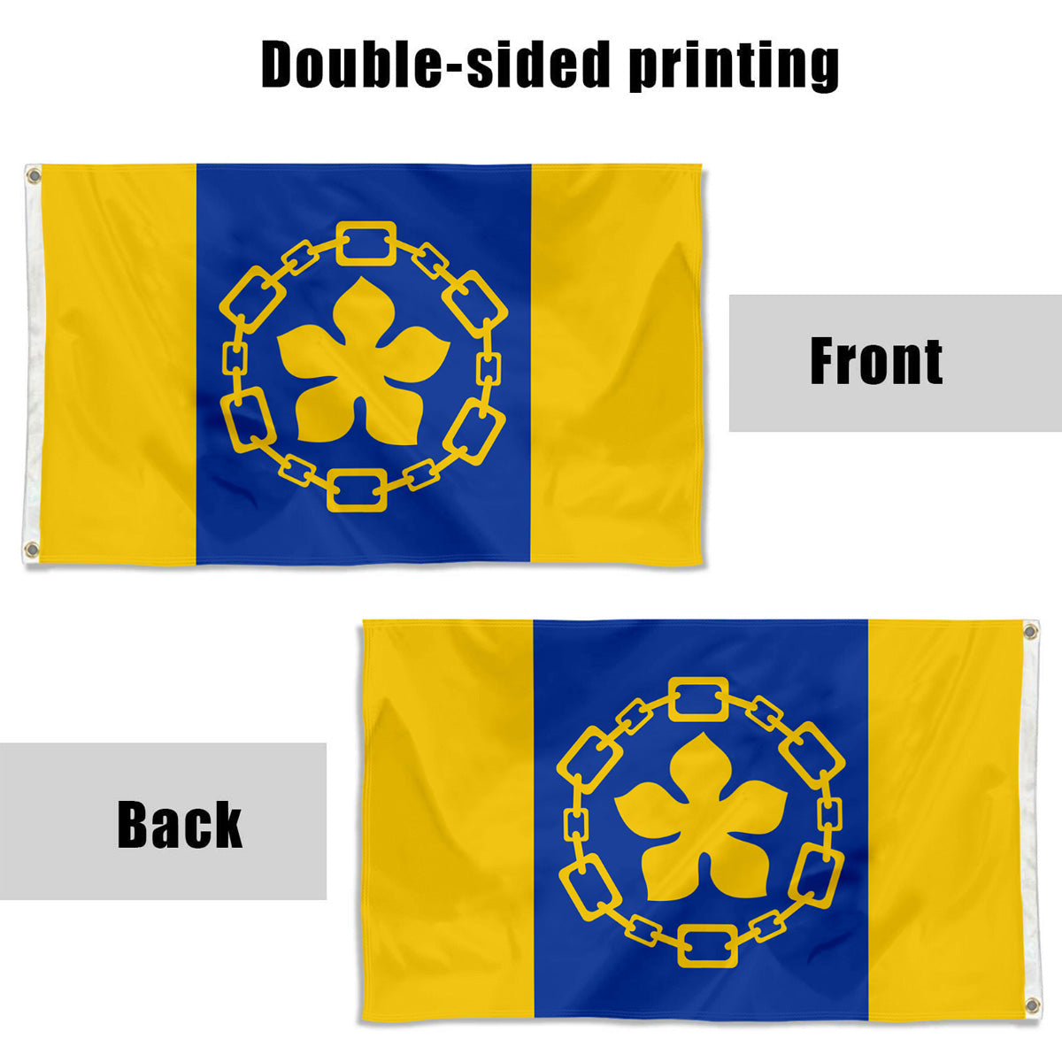 Fyon Canada, Ontario, Hamilton City Flag Indoor and outdoor banner