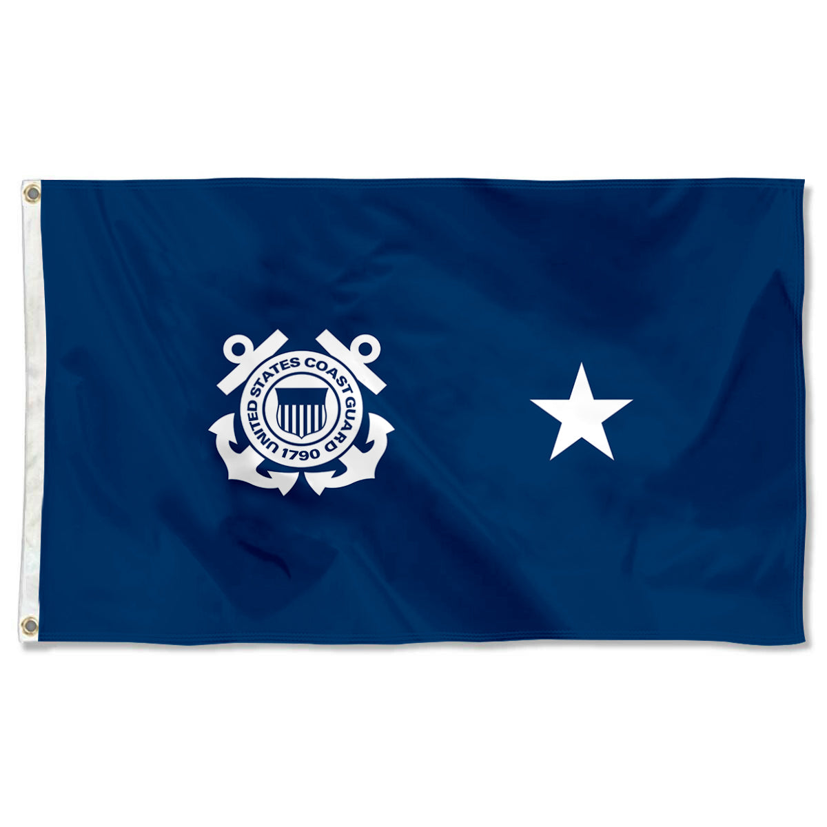 Fyon Uniformed Services Flag a Coast Guard Rear Admiral (Lower Half) Indoor and outdoor banner