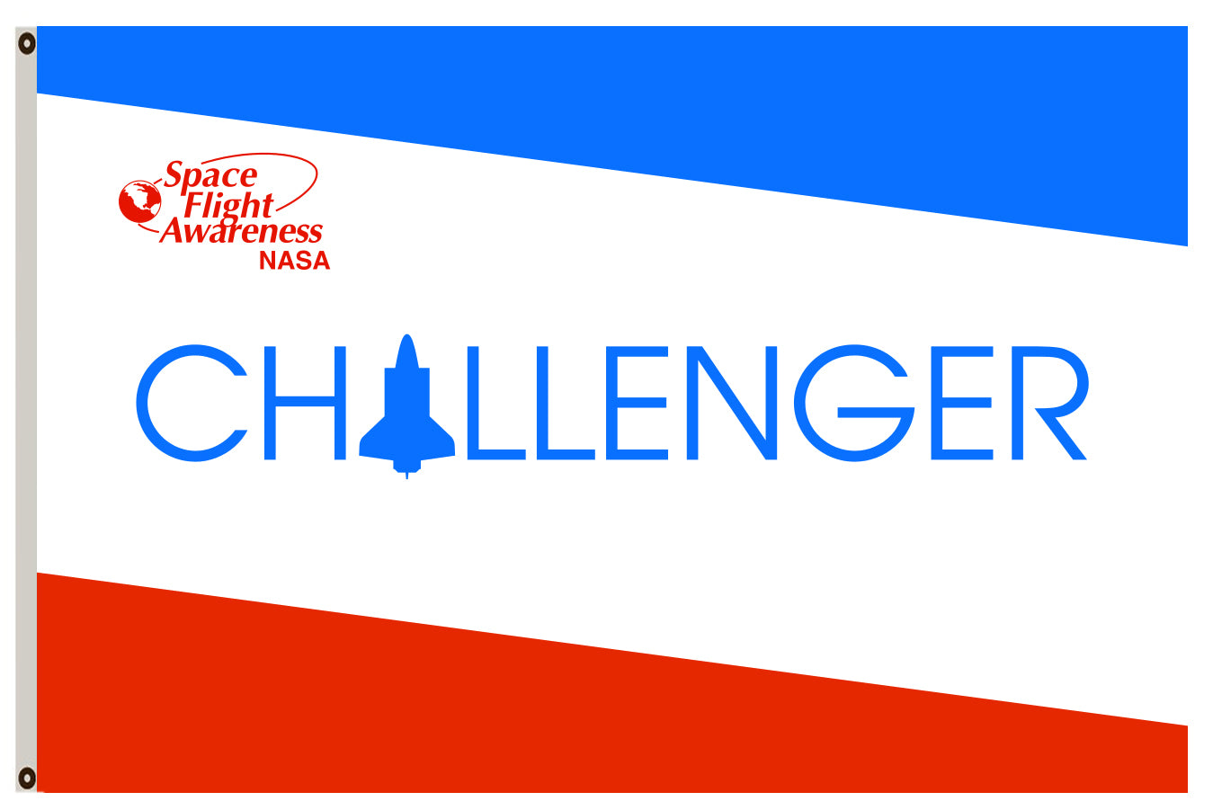 Fyon NASA-Challenger Shuttle Flag banner