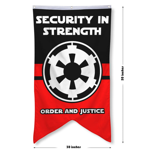 Fyon Star Wars Order and Justice Galactic Empire Flag Banner 30 x 50 inches